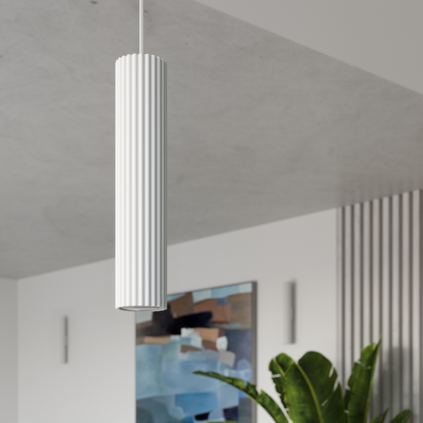 Chandelier on a string KARBON 1xGU10/10W/230V white