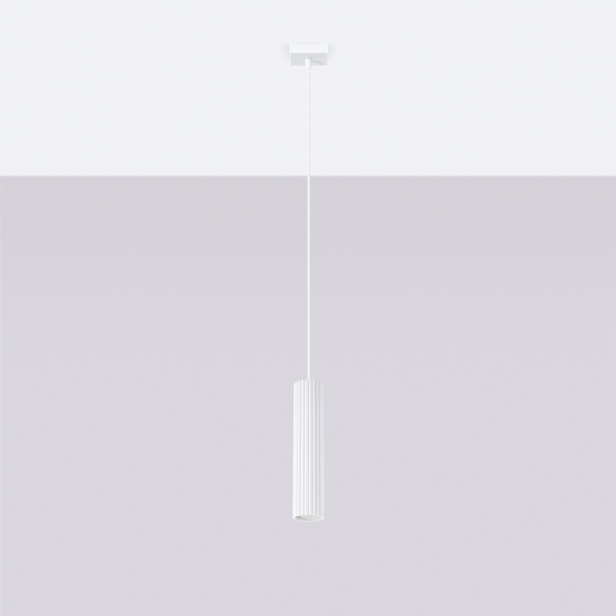 Chandelier on a string KARBON 1xGU10/10W/230V white