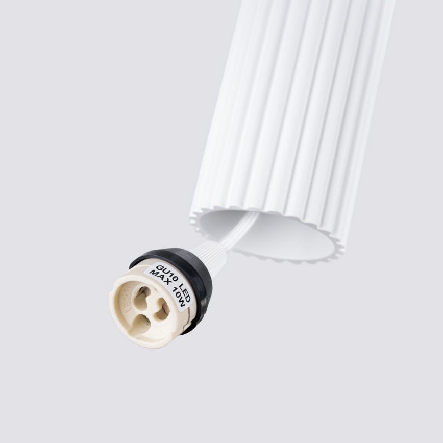 Chandelier on a string KARBON 1xGU10/10W/230V white