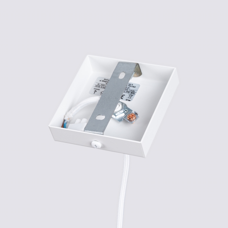 Chandelier on a string KARBON 1xGU10/10W/230V white