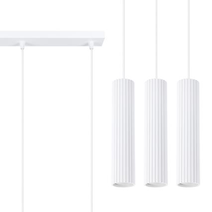 Chandelier on a string KARBON 3xGU10/10W/230V white