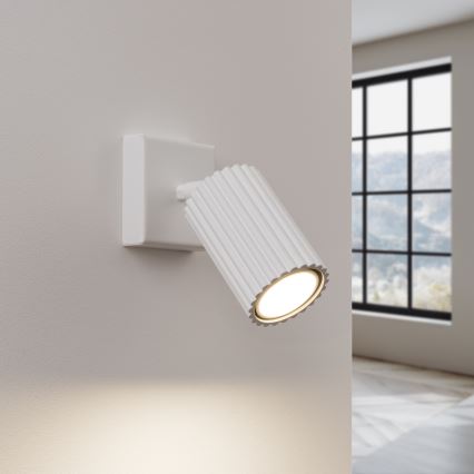 Wall spotlight KARBON 1xGU10/10W/230V white