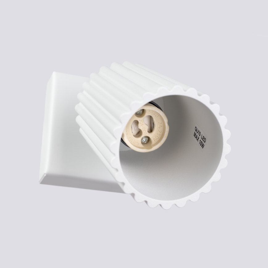 Wall spotlight KARBON 1xGU10/10W/230V white