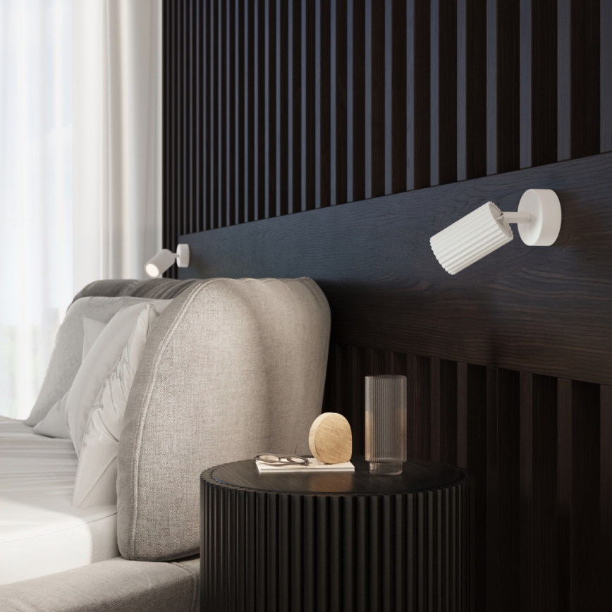 Wall spotlight KARBON 1xGU10/10W/230V white