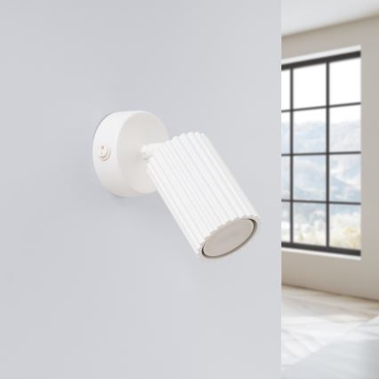 Wall spotlight KARBON 1xGU10/10W/230V white