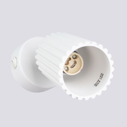 Wall spotlight KARBON 1xGU10/10W/230V white