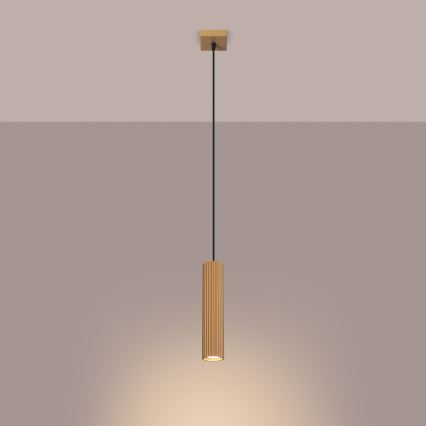 Chandelier on a string KARBON 1xGU10/10W/230V gold