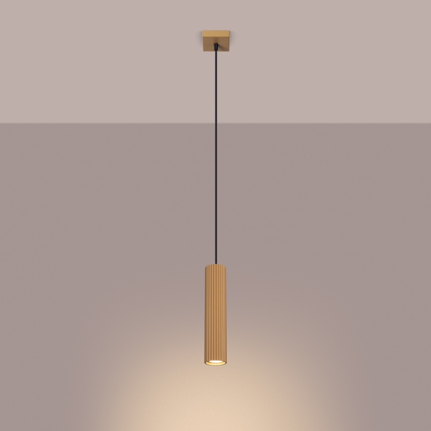 Chandelier on a string KARBON 1xGU10/10W/230V gold