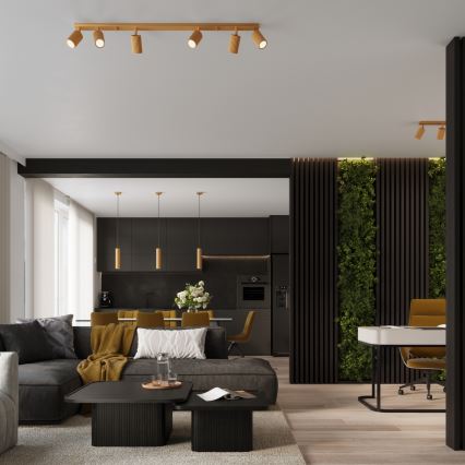 Chandelier on a string KARBON 1xGU10/10W/230V gold
