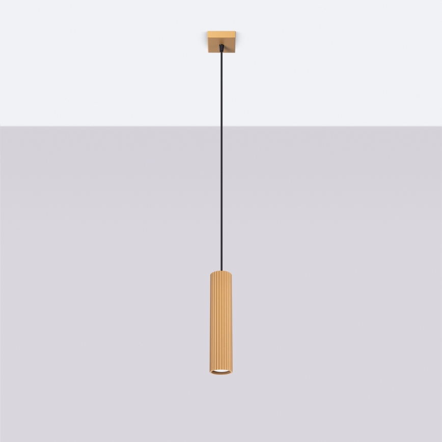 Chandelier on a string KARBON 1xGU10/10W/230V gold