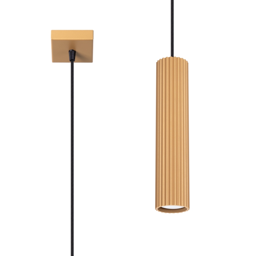 Chandelier on a string KARBON 1xGU10/10W/230V gold
