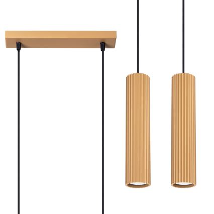 Chandelier on a string KARBON 2xGU10/10W/230V gold