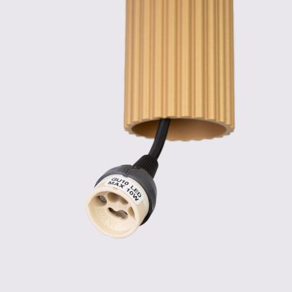 Chandelier on a string KARBON 2xGU10/10W/230V gold