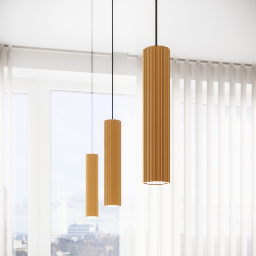 Chandelier on a string KARBON 3xGU10/10W/230V gold
