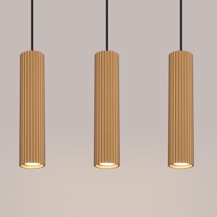 Chandelier on a string KARBON 3xGU10/10W/230V gold