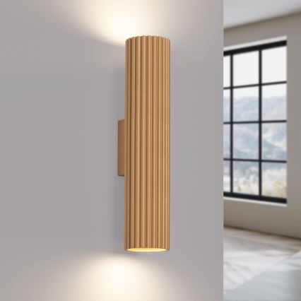 Wall light KARBON 2xGU10/10W/230V gold