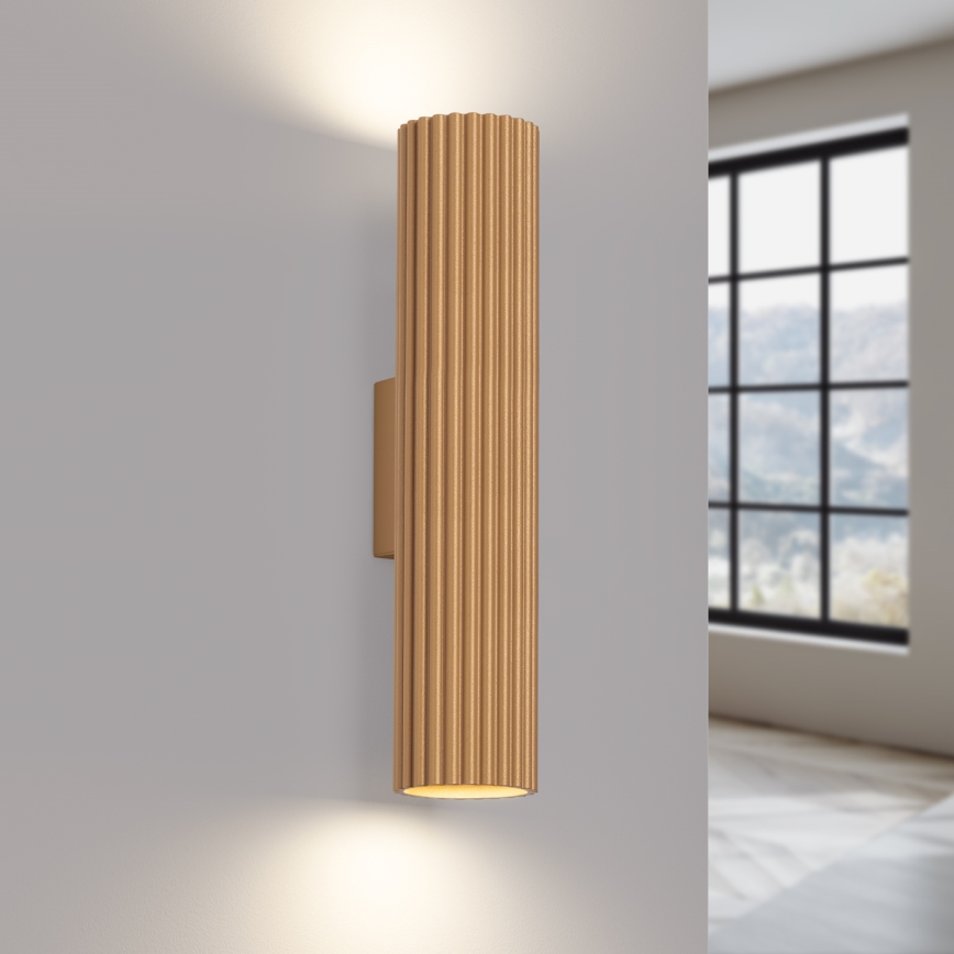 Wall light KARBON 2xGU10/10W/230V gold