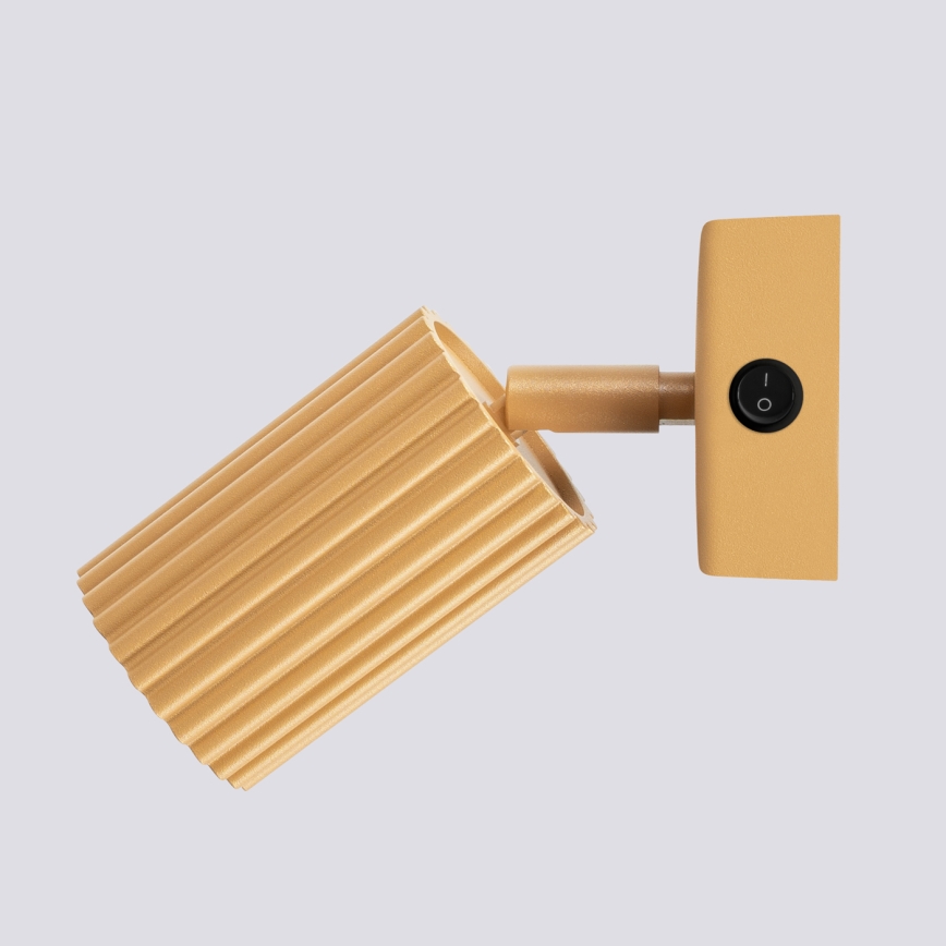 Wall spotlight KARBON 1xGU10/10W/230V gold