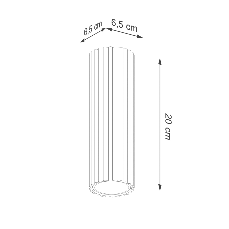 Spotlight KARBON 1xGU10/10W/230V 20 cm black