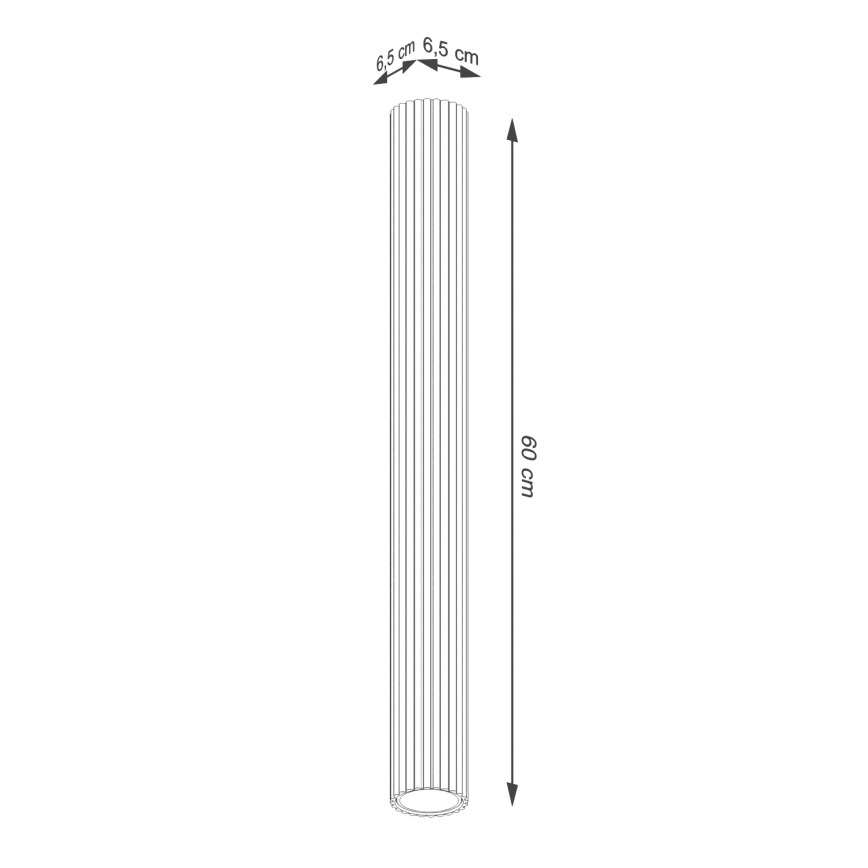 Spotlight KARBON 1xGU10/10W/230V 60 cm black