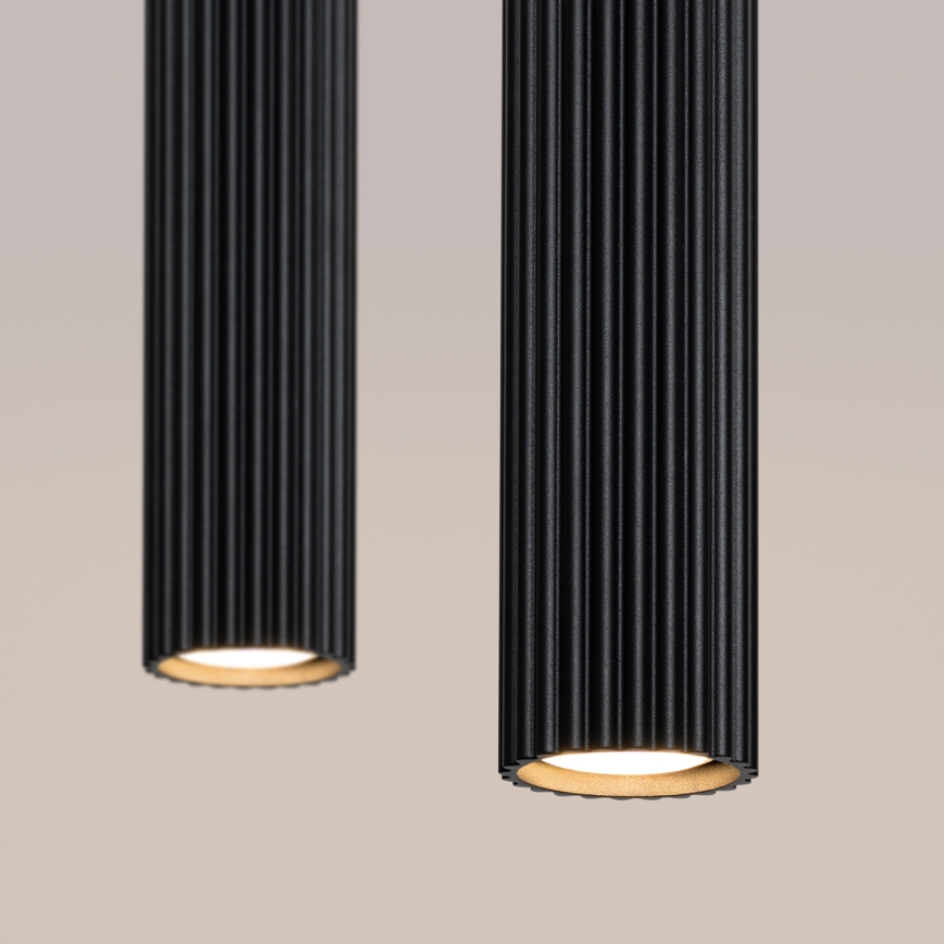 Chandelier on a string KARBON 2xGU10/10W/230V black