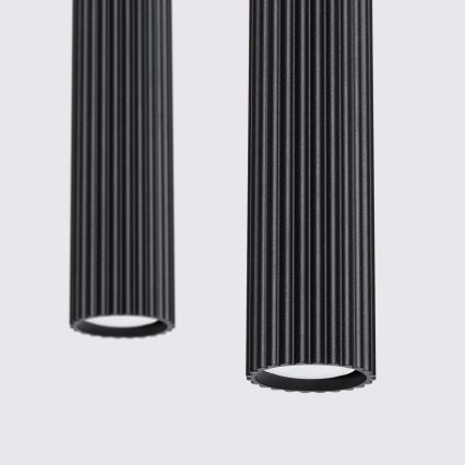Chandelier on a string KARBON 2xGU10/10W/230V black