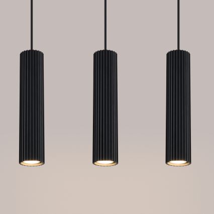 Chandelier on a string KARBON 3xGU10/10W/230V black