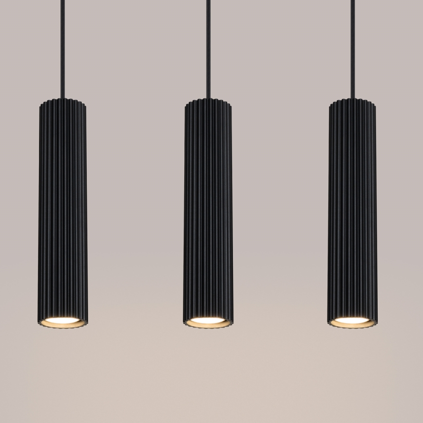 Chandelier on a string KARBON 3xGU10/10W/230V black