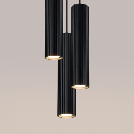 Chandelier on a string KARBON 3xGU10/10W/230V black