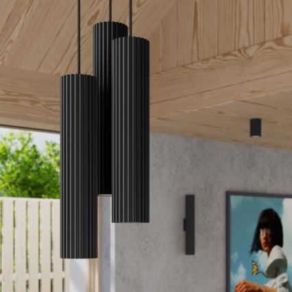 Wall light KARBON 2xGU10/10W/230V black