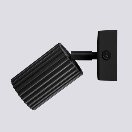 Wall spotlight KARBON 1xGU10/10W/230V black
