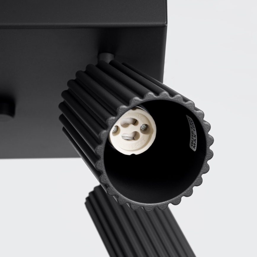 Spotlight KARBON 4xGU10/10W/230V black
