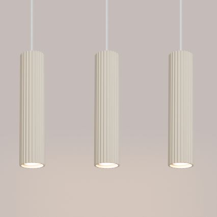 Chandelier on a string KARBON 3xGU10/10W/230V creamy