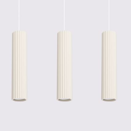Chandelier on a string KARBON 3xGU10/10W/230V creamy