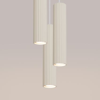 Chandelier on a string KARBON 3xGU10/10W/230V creamy