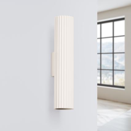 Wall light KARBON 2xGU10/10W/230V creamy