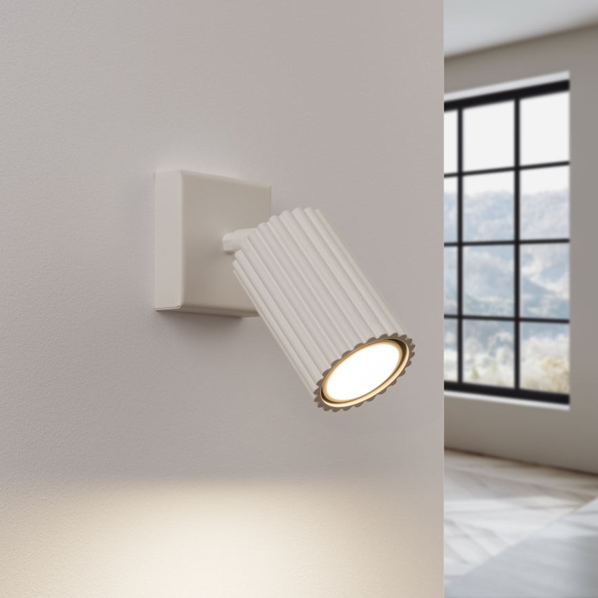Wall spotlight KARBON 1xGU10/10W/230V creamy