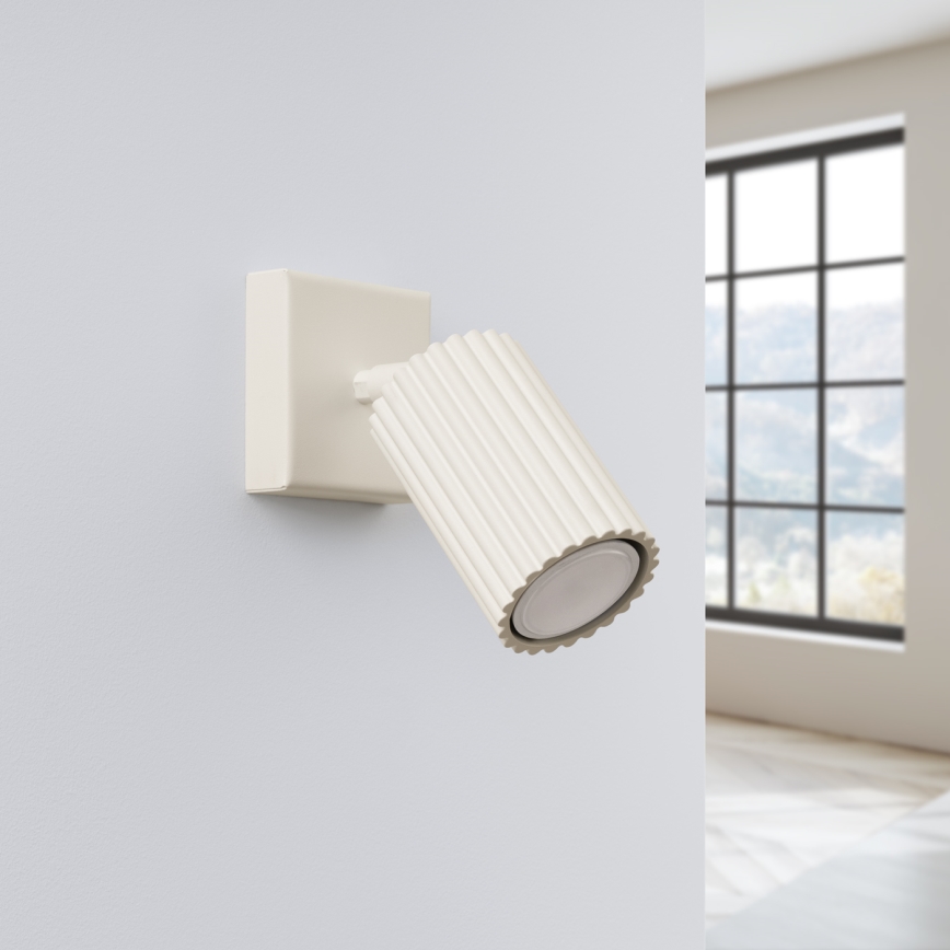 Wall spotlight KARBON 1xGU10/10W/230V creamy