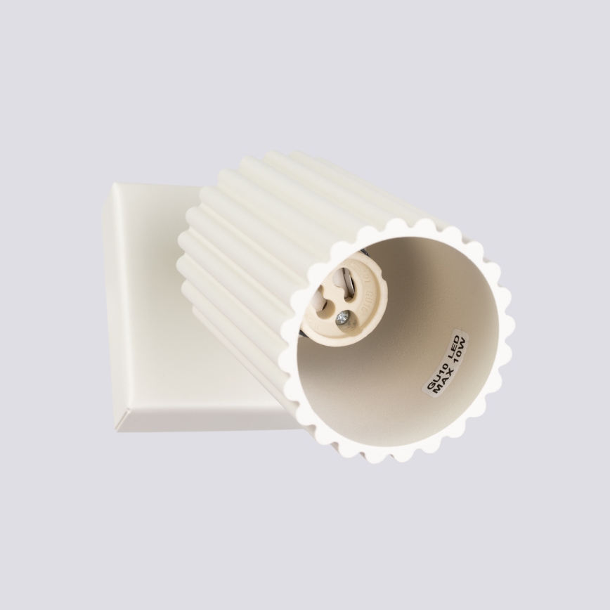 Wall spotlight KARBON 1xGU10/10W/230V creamy