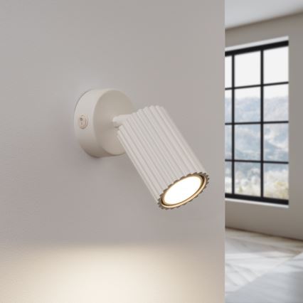 Wall spotlight KARBON 1xGU10/10W/230V creamy