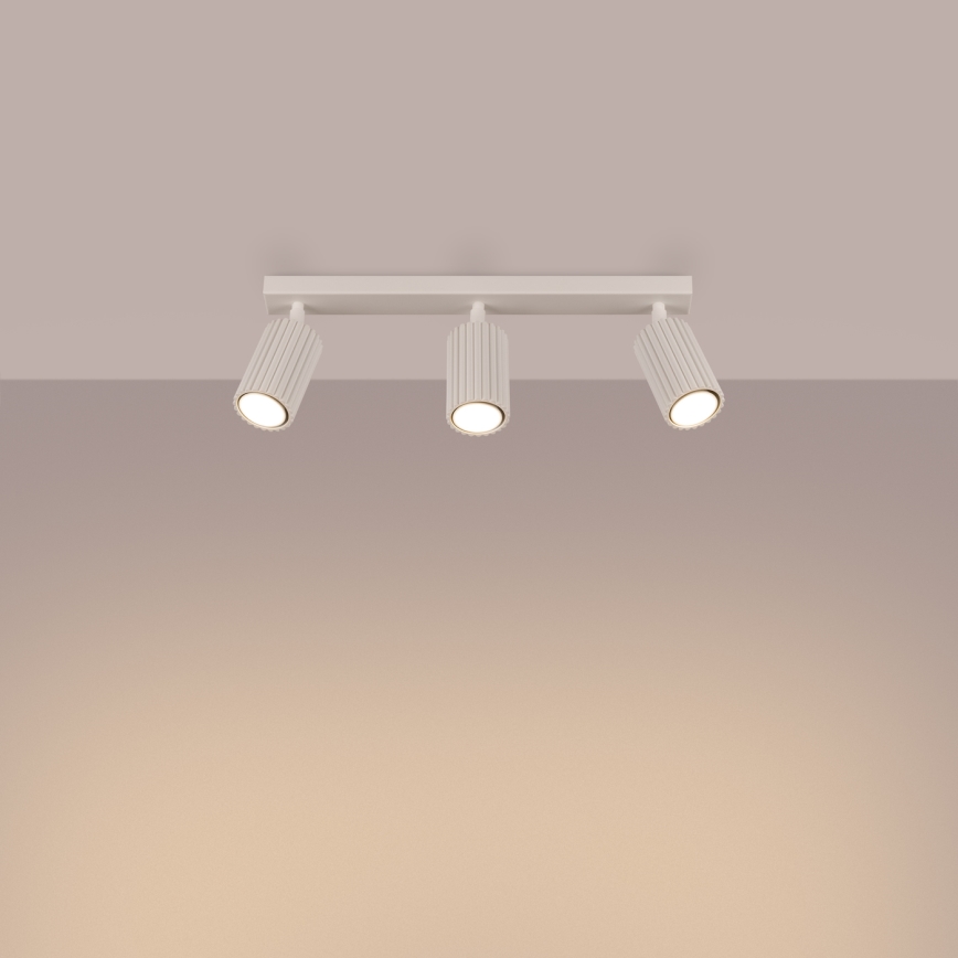 Spotlight KARBON 3xGU10/10W/230V creamy