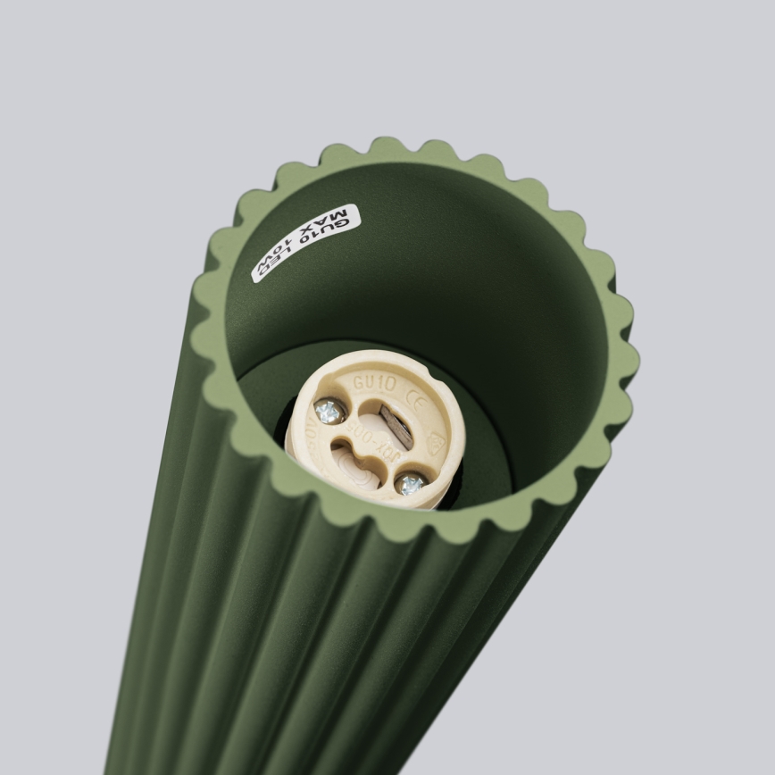 Spotlight KARBON 1xGU10/10W/230V 20 cm green