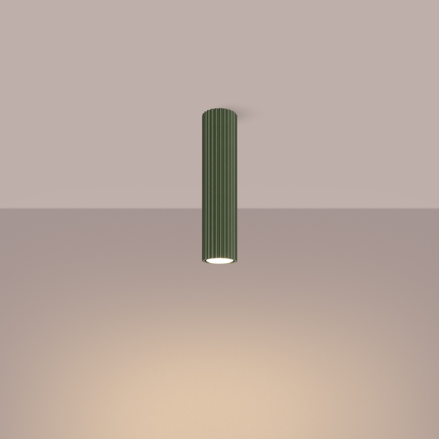 Spotlight KARBON 1xGU10/10W/230V 30 cm green