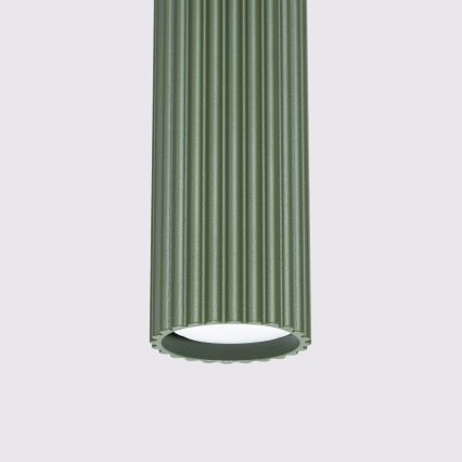 Chandelier on a string KARBON 1xGU10/10W/230V green