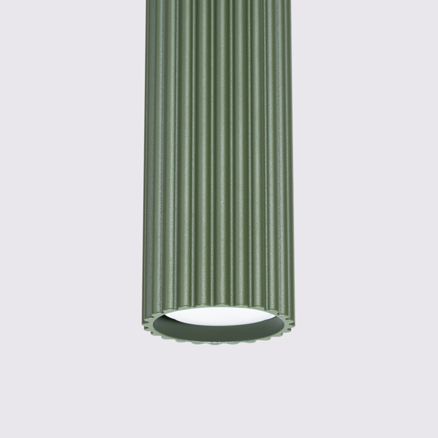 Chandelier on a string KARBON 1xGU10/10W/230V green