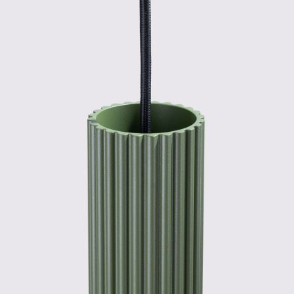 Chandelier on a string KARBON 1xGU10/10W/230V green
