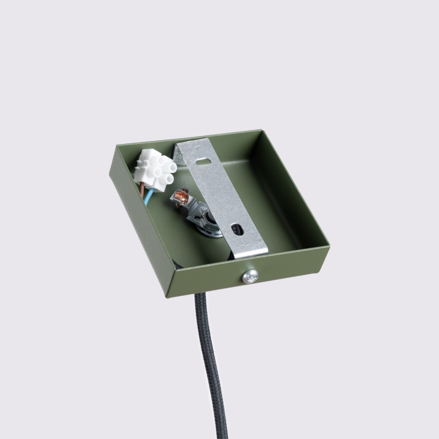 Chandelier on a string KARBON 1xGU10/10W/230V green