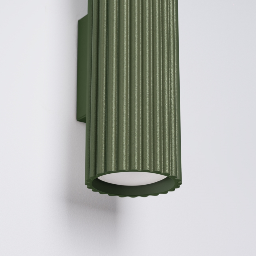 Wall light KARBON 2xGU10/10W/230V green