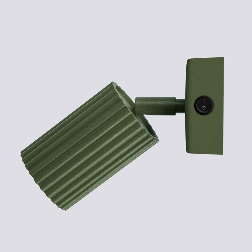 Wall spotlight KARBON 1xGU10/10W/230V green