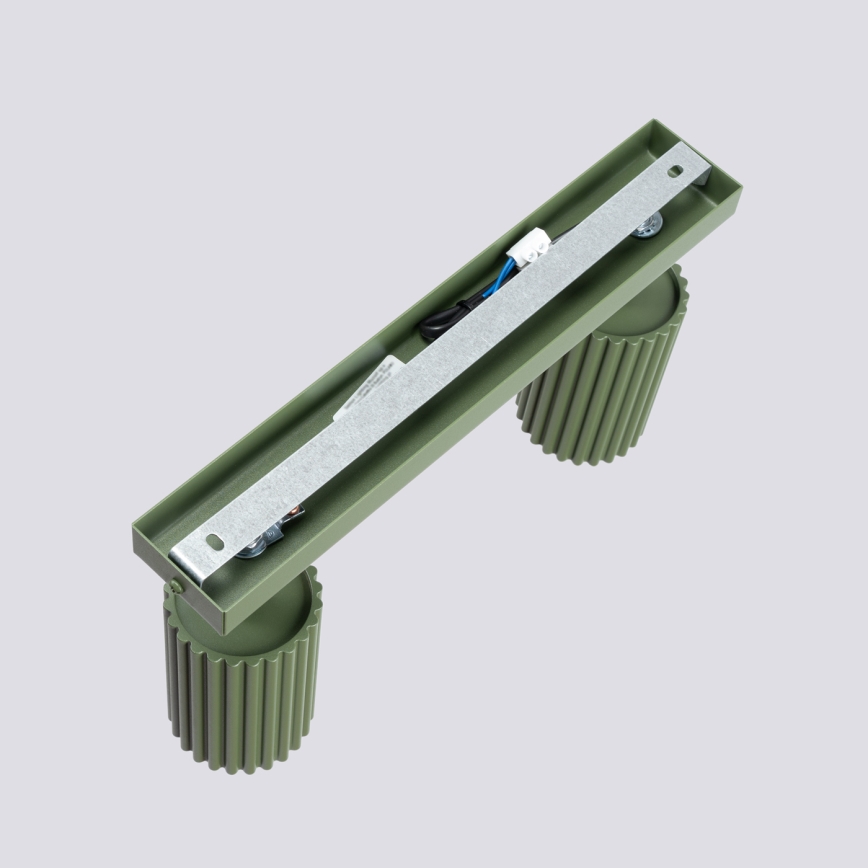 Spotlight KARBON 2xGU10/10W/230V green